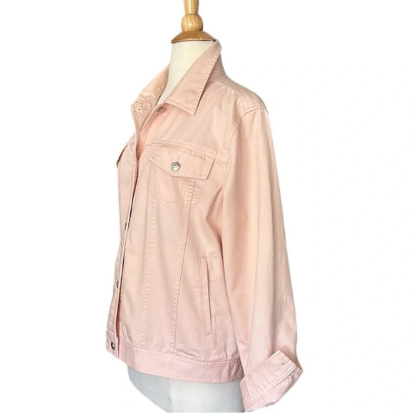 RALPH LAUREN JEANS CO. Jean Jacket Western Casual Light Pink Denim, Size 1X - Picture 6 of 15